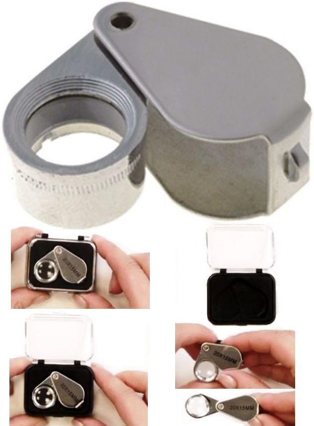 Lupa de mano plegable 6 aumentos